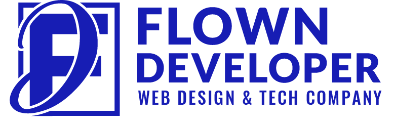 Flown Developer Logo Blue