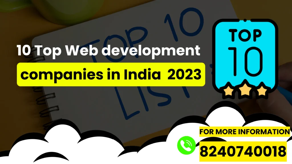 10 Top Web development companies India 2023